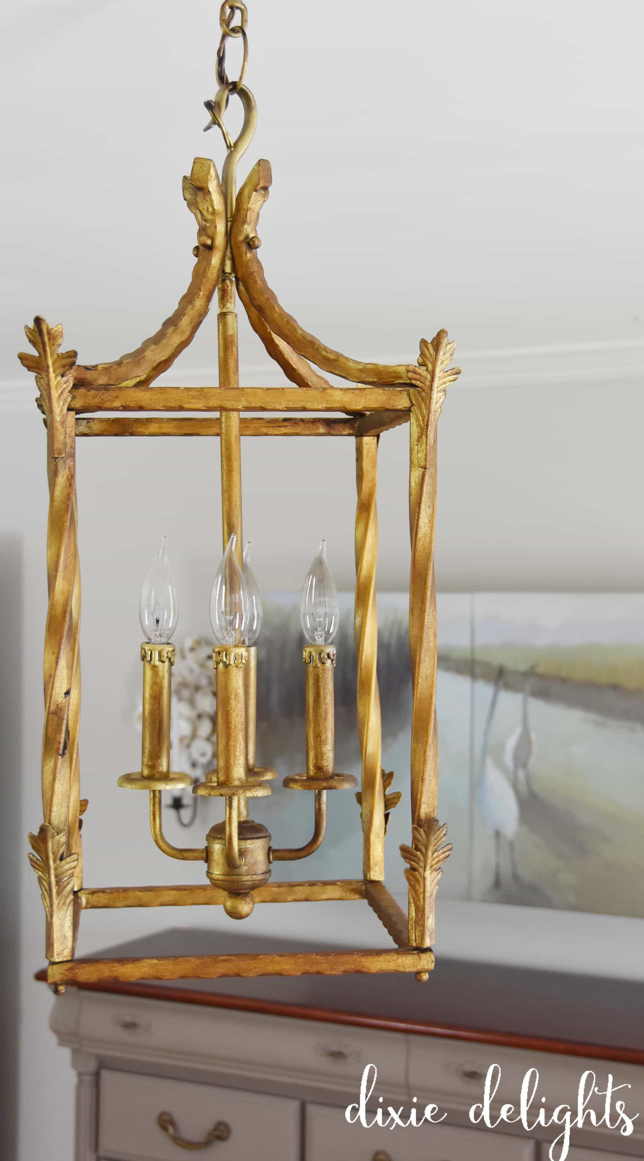 Antique Gold Chandelier Finish, How To Spray Paint An Old Chandelier