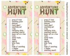 Adventure Hunt {Outdoor Scavenger Hunt Free Printable} – Dixie Delights