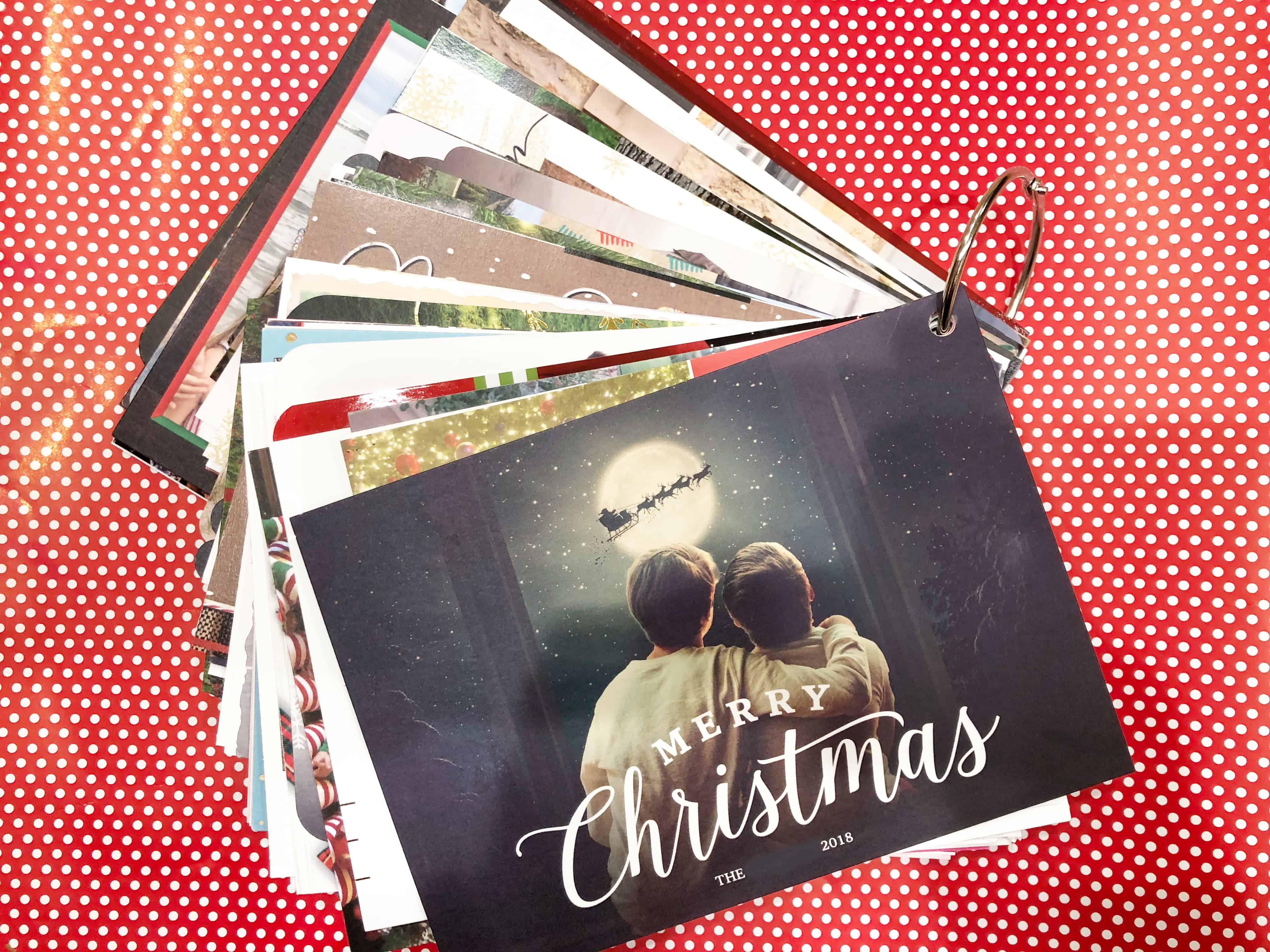 Christmas Photo Album, Christmas Binder, Christmas Cards Album
