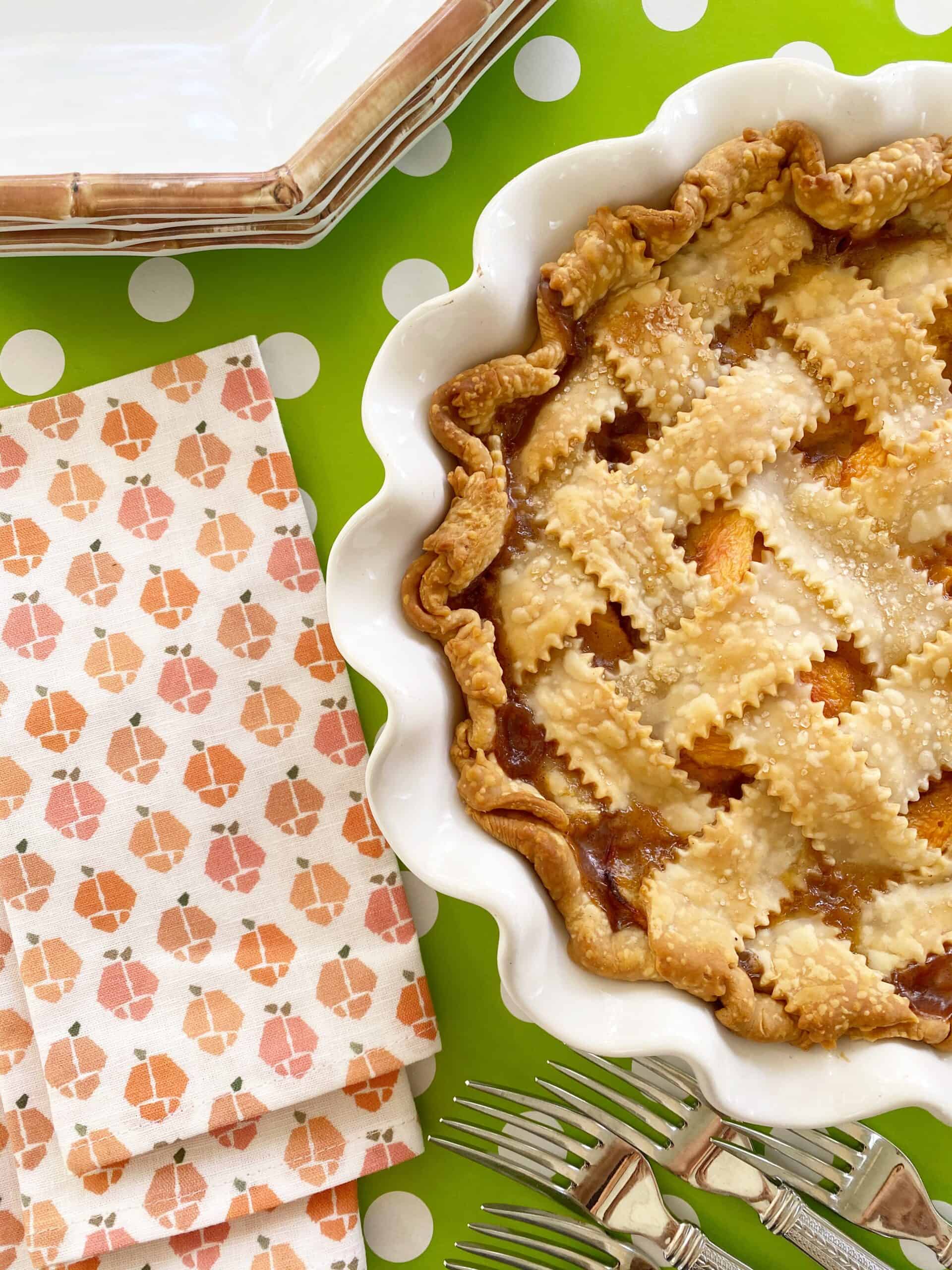 Sweet Georgia Peach Pie with Honey + Hank – Dixie Delights