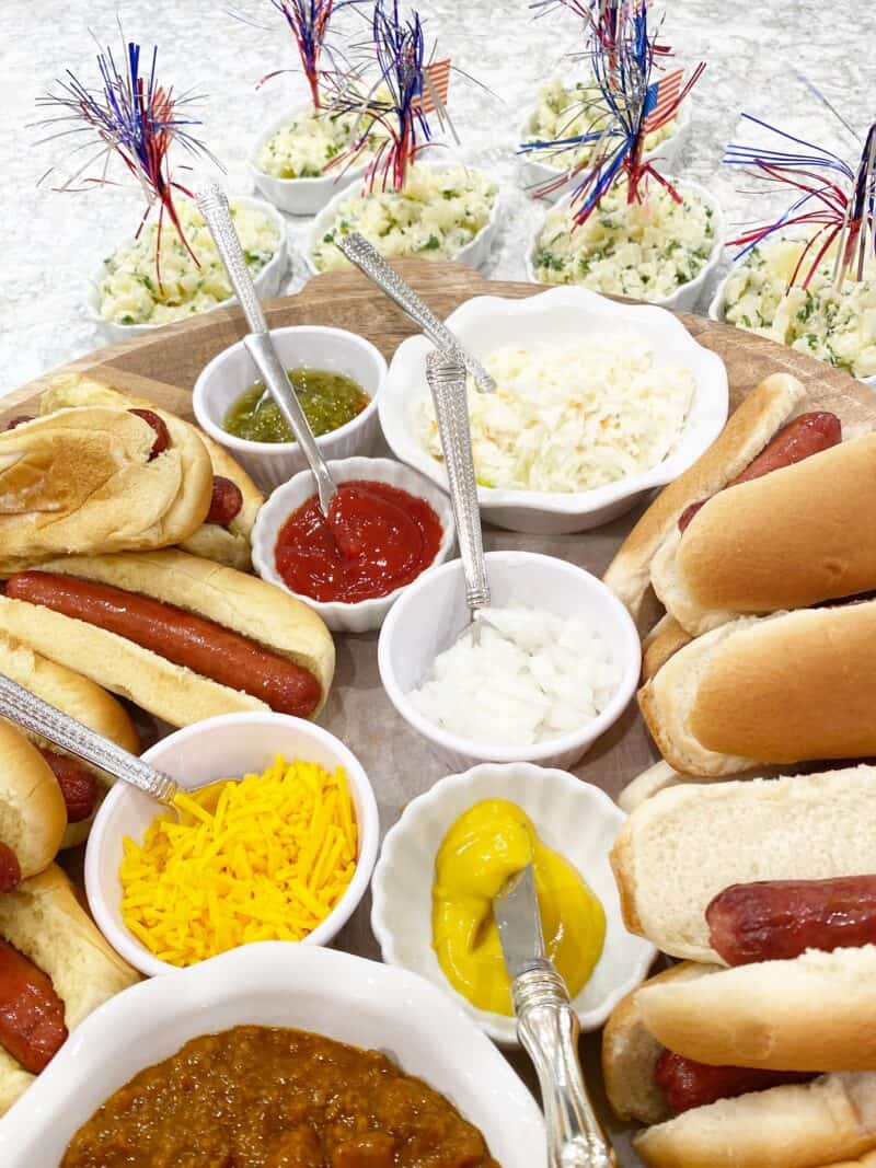 An All American Fourth Hot Dog Bar Dixie Delights
