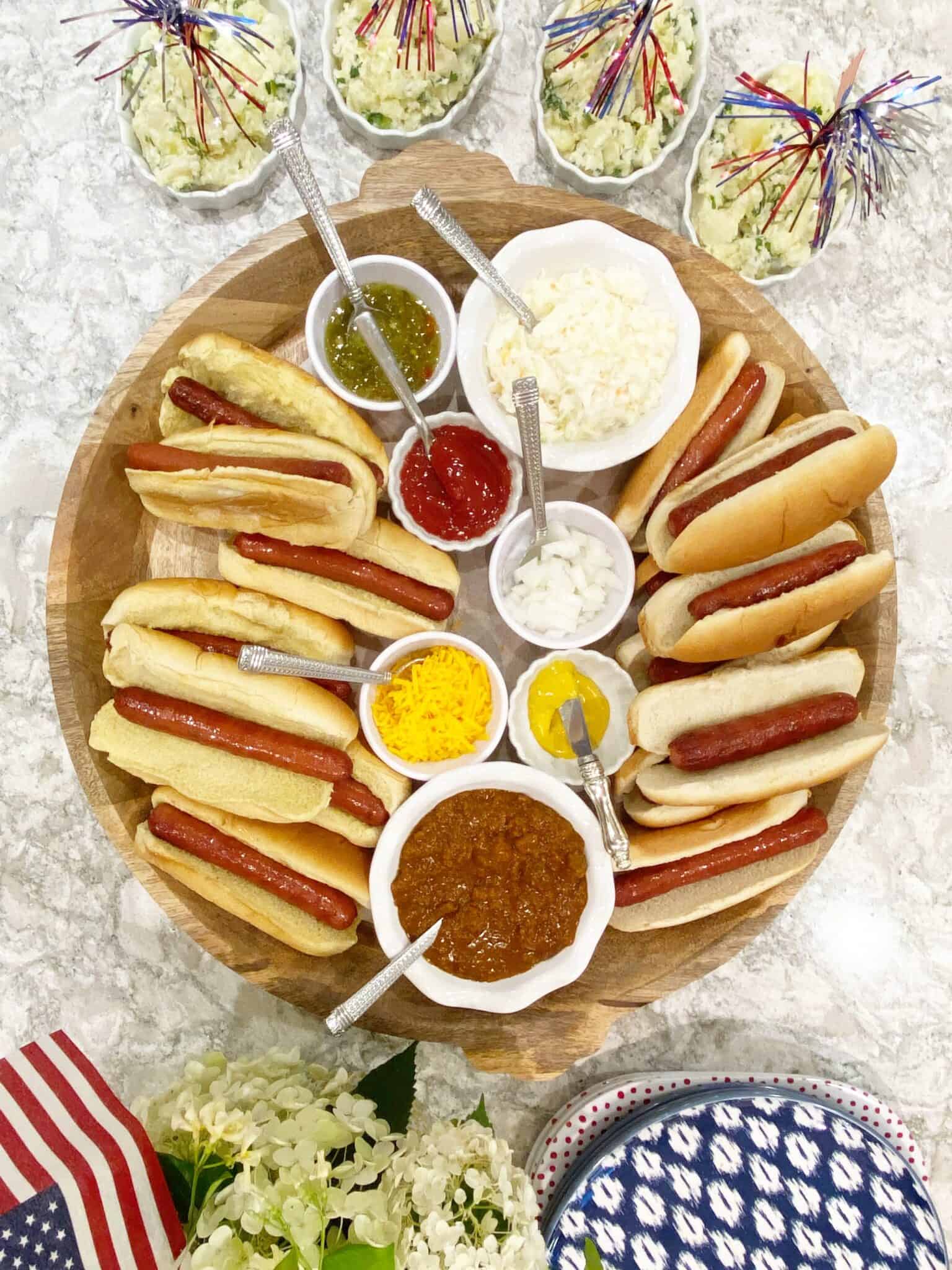 An All American Fourth Hot Dog Bar – Dixie Delights