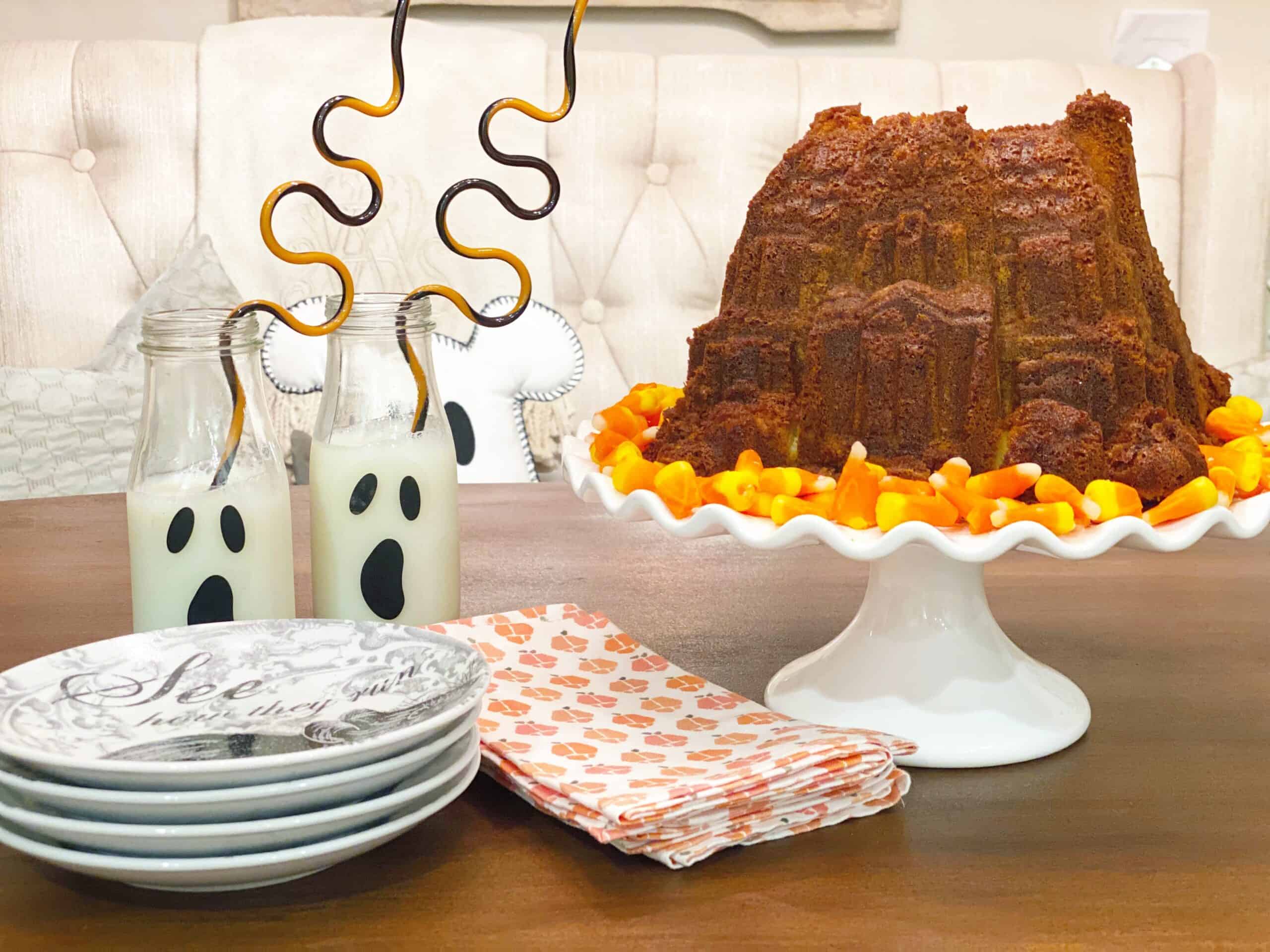 Halloween Haunted House Bundt Cake – Dixie Delights