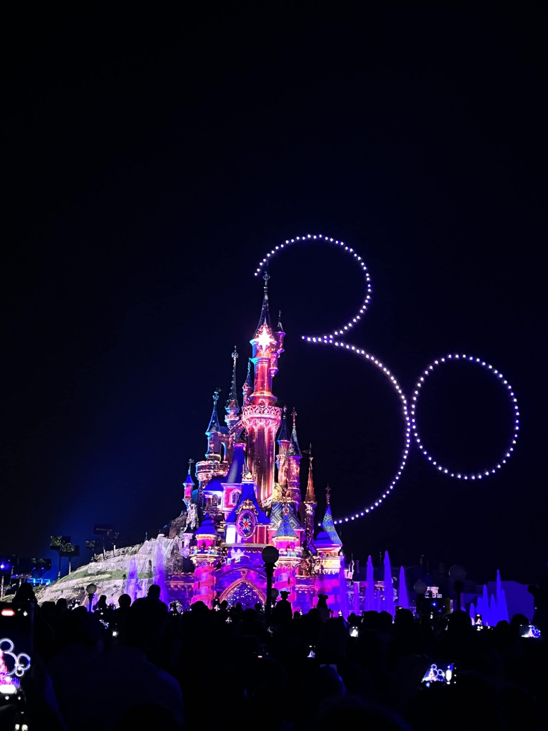 Disney Dreams Night Time Castle Show Disneyland Paris France 