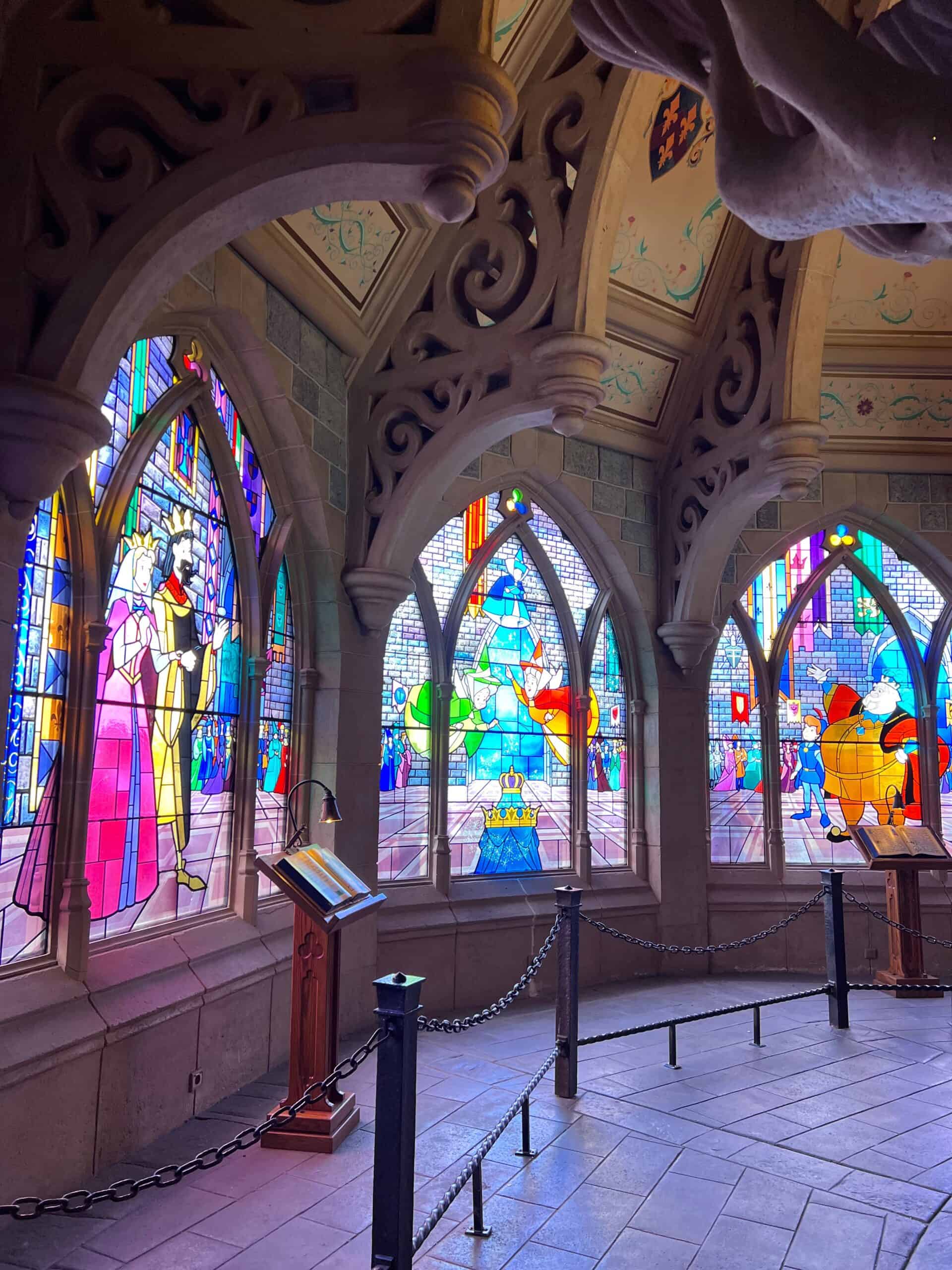 Disneyland Paris stained glass window